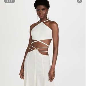 NWOT Cult Gaia Drew Top White, S